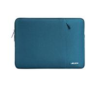 MOSISO Laptop Hülle Tasche 15 Zoll, 15 Zoll Laptoptasche Kompatibel mit MacBook Air 15" M5 A3448 M4 M3 M2 2026-2023, Lenovo, Dell XPS, Polyester Vertikale Laptophülle mit Fronttasche, Deep Teal