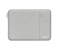 MOSISO Laptop Hülle Tasche 15 Zoll, 15 Zoll Laptoptasche Kompatibel mit MacBook Air 15" M5 A3448 M4 M3 M2 2026-2023, Lenovo, Dell XPS, Polyester Vertikale Laptophülle mit Fronttasche, Grau