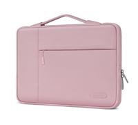 MOSISO Laptoptasche 13,3 Zoll, 13-14 Zoll Laptophülle mit Griff Kompatibel mit MacBook Air/Pro 13 / Pro 14, HP Dell ASUS Lenovo Notebook, Polyester Multifunktionale Laptop Tasche Hülle, Rosa