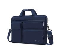 MOSISO Laptoptasche 16 Zoll, 15-15,6 Zoll Laptop Schultertasche Robust | Wasserabweisend, Stoßfest Umhängetasche mit Mehrere Fächer&Gürtel Kompatibel mit MacBook Pro 16, HP Dell Lenovo, Navy Blau