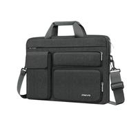 MOSISO Laptoptasche 16 Zoll, 15-15,6 Zoll Laptop Schultertasche Robust | Wasserabweisend, Stoßfest Umhängetasche mit Mehrere Fächer&Gürtel Kompatibel mit MacBook Pro 16, HP Dell Lenovo,Anthrazitgrau