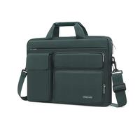 MOSISO Laptoptasche 16 Zoll, 15-15,6 Zoll Laptop Schultertasche Robust | Wasserabweisend, Stoßfest Umhängetasche mit Mehrere Fächer&Gürtel Kompatibel mit MacBook Pro 16, HP Dell Lenovo, Smaragdgrün