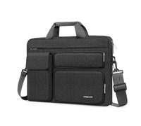 MOSISO Laptoptasche 16 Zoll, 15-15,6 Zoll Laptop Schultertasche Robust | Wasserabweisend, Stoßfest Umhängetasche mit Mehrere Fächer&Gürtel Kompatibel mit MacBook Pro 16, HP Dell Lenovo,Schiefer Grau