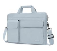 MOSISO Laptoptasche 16 Zoll, 15-15,6 Zoll Laptop Schultertasche Robust | Wasserabweisend, Stoßfest Umhängetasche mit Mehrere Fächer&Gürtel Kompatibel mit MacBook Pro 16, HP Dell Lenovo, Baby Blau