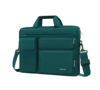 MOSISO Laptoptasche 16 Zoll, 15-15,6 Zoll Laptop Schultertasche Robust | Wasserabweisend, Stoßfest Umhängetasche mit Mehrere Fächer&Gürtel Kompatibel mit MacBook Pro 16, HP Dell Lenovo, Blaugrün