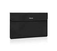 MOSISO Tasche Tragbare Monitorhülle 16,1 Zoll,Tragetasche für Meist 15,6-16,1 Zoll Tragbare Display Monitore, Laptop Display Tasche mit Fronttasche, PU Ledertasche für Reise Monitor Laptop,Schwarz