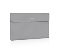 MOSISO Tasche Tragbare Monitorhülle 16,1 Zoll,Tragetasche für Meist 15,6-16,1 Zoll Tragbare Display Monitore, Laptop Display Tasche mit Fronttasche, PU Ledertasche für Reise Monitor Laptop,Grau