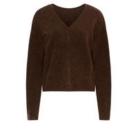 MOSS COPENHAGEN Cardigan "Milania" in Dunkelbraun - Größe M/L | Damen Pullover Cardigans