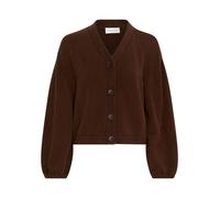 MOSS COPENHAGEN Cardigan "Zafina" in Dunkelbraun - Größe M/L | Damen Pullover Cardigans