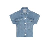 MOSS COPENHAGEN Jeans-Bluse in Blau - Größe L | Damen Blusen