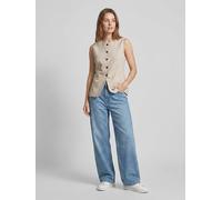 MOSS COPENHAGEN Weste "Mirabelle Michelle" in Beige - Größe M/L | Damenjacken