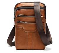 Moteen Handy-Hüfttasche, braun, Umhängetasche, Handytasche, 6,5 Herren, Reise-Leder, Umhängetasche, Handtasche, Holster, Gürteletui, Geldbörse, vertikale Gürtel