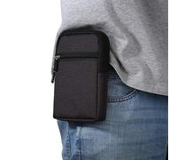 Moteen Moteen Handy-Gürtelclip-Halter, kleine praktische multifunktionale Hüfttasche aus Leder, Handy-Geldbörse, Geldbörse, Camping, Wandern, Outdoor-Gürteltasche mit Karabinerhaken und Gürtelschlaufe