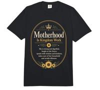 Motherhood is Kingdom Work Christian Mom Sonnenblumenkrone Comfort Colors Adult Heavyweight T-Shirt