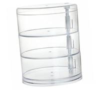 MOTHNUR 1stück Transparente Mehrschichtige Drehbare Schmuckaufbewahrungsbox Für Desktop Zur Aufbewahrung Von Ringen Ohrringen Halsketten Und Armbändern Leicht Und Kompakt Praktisch Für