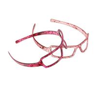 MOTHNUR 2 Stück Teiliges Damen Stirnband mit Kreativem Brillendesign Modisch und Bequem für Gesichtspflege Styling und Alltag Rutschfestes Haarband für Frauen und Mädchen Farblich