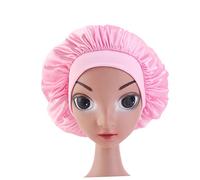 MOTHNUR 2stücke Junge Mädchen Bademütze Satin Schlafmütze Für Junge Mädchen Mit Gummizug Zarte Haarschutz Nachtmützen Elastische Kapuzen Für Zuhause Reisen Und Ausflüge