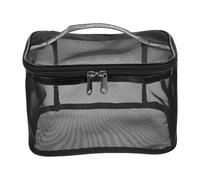 MOTHNUR Große Kosmetiktasche Schwarz Tragbar Kulturbeutel Reise Toiletry Bag Makeup Organizer mit Reißverschluss für Kosmetik und Pflegeprodukte