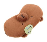 MOTHNUR Kuschelige Schlafmaske mit Niedlichem Wasserschwein Motiv Atmungsaktiv Leicht Elastisch für Damen und Herren zum Schlafen Reisen und Entspannen Inklusive Kühlpack für Erholsame