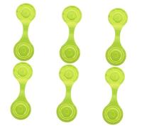 MOTHNUR Reflektierende Magnetclip 6 Stück PVC Sicherheits Warnclips Für Kleidung Hundegeschirre Kinderrucksäcke Nachtlauf Sport