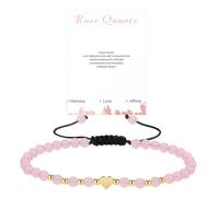 MOTIBACK Armband aus Naturstein, Armband aus hochwertigem Edelstein, Bergkristall, Schmuck, kreatives Geschenk, zart, für Damen (schillernder Glanz) (C)