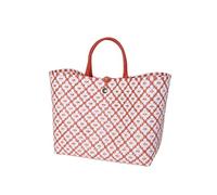 Handed By Shopper Motif Bag rust with white pattern