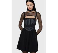 Motionless In White by Killstar Voices Spiral Mini Dress Kurzes Kleid schwarz in M