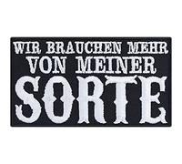 Motivation Aufnäher "Wir brauchen mehr von meiner Sorte" Aufbügler Entrepreneur Patch Ego Geschenk für Männer/Frauen DIY Applikation für Jacke/Weste/Jeans | 90x50mm