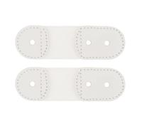 MotiveTech 2 Stück Eiskunstlauf Schnürsenkelabdeckungen, Modisch, Halten Die Schnürsenkel Zusammen, Zubehör, Schutz für Eiskunstlaufschuhe Zum Üben, Weiß