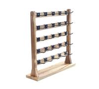 MotiveTech Designer Schmuckständer Aus Holz, Aufbewahrungsmöglichkeit für Accessoires, 5 Etagen