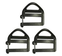 MotiveTech Gurtbandschnallen Entriegelungsschnallen Leiterschloss Schiebeschnallen Clips Hardware für Gurtband Gepäckgurte Camping Kleidungsgürtel Zubehör, 3 Stück