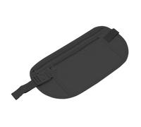 MotiveTech Reise-Geldgürtel, Geldbeutel, schmale, verdeckte Bauchtasche, verstellbar, 2 Fächer, Gürteltasche, Hüftgeldbörse für Bargeld, Kreditkarten