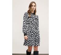 Motivi Beauty Patterned Dress With Sequin Collar Black Größe: XS | Blusenkleider Outlet | Damen | Schwarz