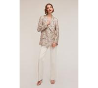 Motivi Full Sequined Over Sized Blazer Beige Größe: 36 | Cropped-Jacken Outlet | Damen | Braun
