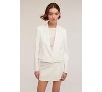Motivi Tailored Short Blazer White Größe: 36 | Cropped-Jacken Outlet | Damen | Weiß
