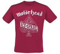 Motörhead Ace of Spades Männer T-Shirt rot 100% Baumwolle Band-Merch, Bands
