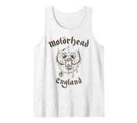 Motörhead - England Brown On White Tank Top