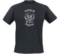 Motörhead England Pink Wash T-Shirt schwarz in XXL