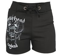 Motörhead Logo England Frauen Short schwarz