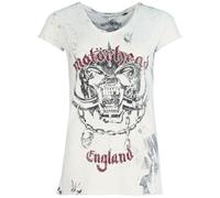 Motörhead Logo England T-Shirt weiß grau in XXL