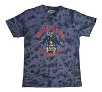Motörhead T Shirt Born To Lose Biker Nue offiziell Unisex Dye Wash Navy Blau M