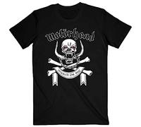 Motörhead T Shirt March or Die Lyrics Band Logo Nue offiziell Herren Schwarz M