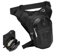 Motorcycle Bag, Motorcycle Waist Bag, Two Zip Pockets, Hiking Fanny Pack with Waist Belt, Motorcycle Accessories