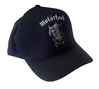 Motorhead Baseball Cap Band Logo Warpig Sonic Silber offiziell Schwarz Strapback