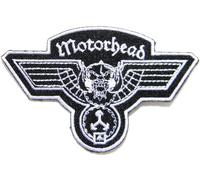Motorhead Hammered Band Logo Heavy Metal Punk Rock Musik Jacke T-Shirt Aufnäher Aufbügler bestickt Abzeichen Kostüm Größe 8,9 cm Breite x 6,3 cm Höhe
