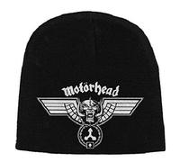 Motorhead Hammered Logo Black White Beanie Hat Official Mens Womens Cap Lemmy