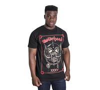 Motorhead Herren Jubiläum Propaganda Kurzarm T-Shirt Gr. XL, Schwarz