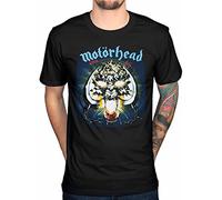 MOTORHEAD Herren Overkill T-Shirt Charcoal, Groß, Schwarz, L