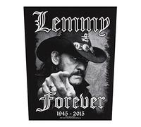 Motorhead Lemmy Forever Backpatch, Einheitsgröße, Schwarz, Kind, Aufbügeln, Kleidung, Rock/Musik, Backpatch