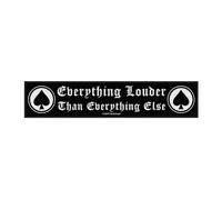 Rock Off Motorhead Patch Everything Louder band logo Nue offiziell woven strip 21cm x Accessory Size